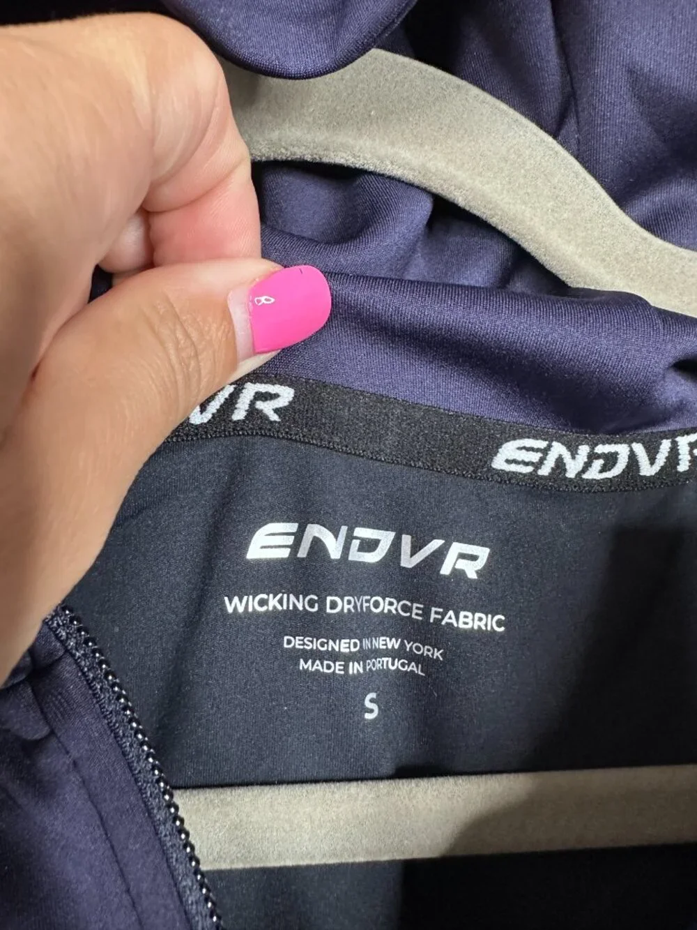 NWT Endeavor DRYFORCE® Double Layer Hoodie Jacket French Navy Small
